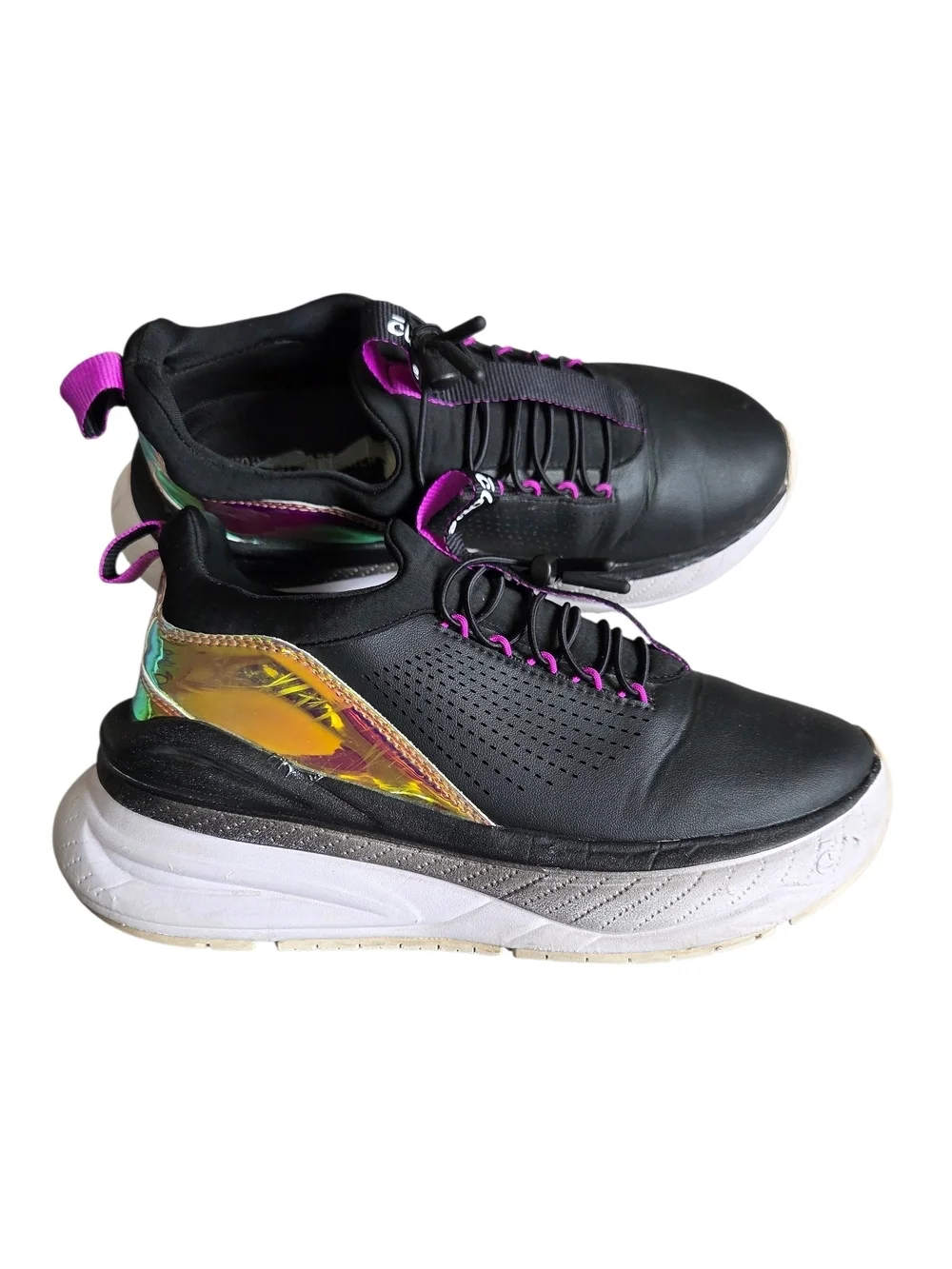 Clove Black Holographic Limited Edition Comfort Sneakers 8